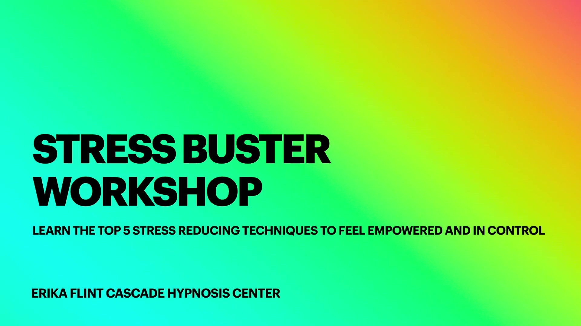 Course - How to Teach a Stress Buster Workshop